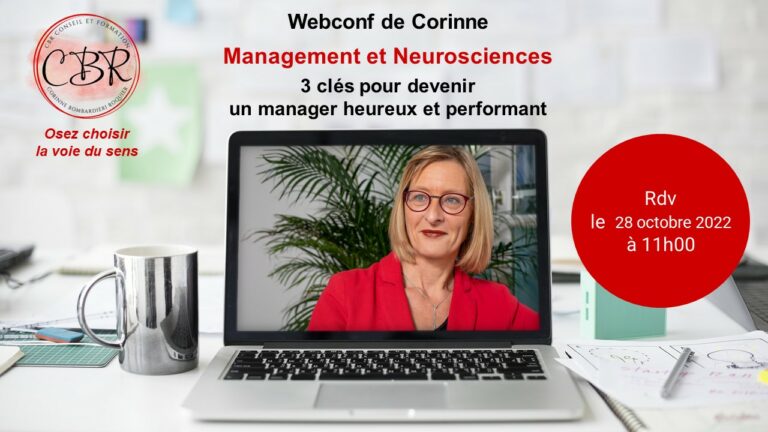 Invitation webconf de Corinne-  Management et Neurosciences – Bien-être et performance