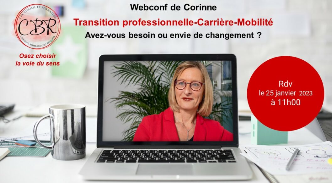 webconf de Corinne carriere transition professionnelle changement emploi