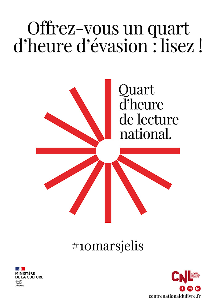 Quart d&rsquo;heure de lecture national : lisons !